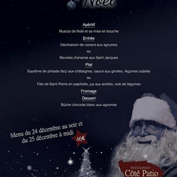 Affiche Noël Le Côté Patio